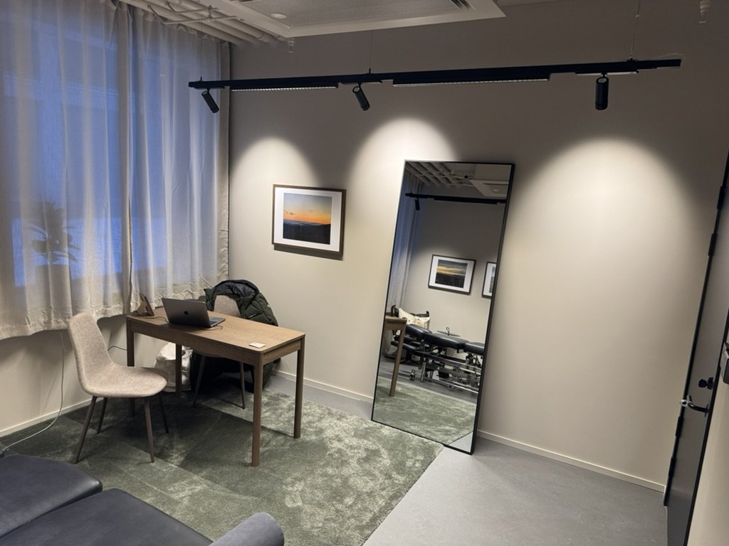 Resepsjon og mottaksareal på Limbra Nordstrand klinikk i Oslo